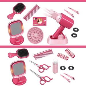 Peluquería de juguete <span class=keywords><strong>para</strong></span> <span class=keywords><strong>niñas</strong></span>, 13 Uds., juego de simulación <span class=keywords><strong>para</strong></span> niños, conjunto de belleza <span class=keywords><strong>para</strong></span> vestir <span class=keywords><strong>con</strong></span> estilo, alisador de espejo <span class=keywords><strong>con</strong></span> <span class=keywords><strong>luces</strong></span> y efectos de sonido - Product Image 6