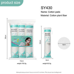 LMLTOP Factory - Pack de 80/100/150 tampons de <span class=keywords><strong>coton</strong></span> ronds à 3 couches pour le nettoyage du visage, démaquillants jetables, tampons de <span class=keywords><strong>coton</strong></span> ronds SY430 - Product Image 4