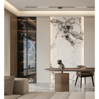 Panneau mural SPC Ecupp 3D brillant, panneau mural décoratif SPC, panneau mural imperméable pour salle de bain, Foshan
