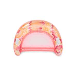 Flotador Inflable en Forma de U para Piscina con Asiento de Malla y Estampado Floral para Adultos - Product Image 1