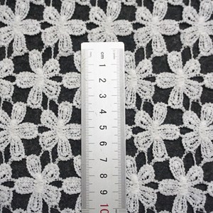 Magnifique tissu en dentelle pour robe, design en dentelle guipure en coton, vente en gros en Chine - Product Image 1