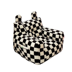 Sofá Infantil, Mini Sillón con Diseño a Cuadros, Cómodo Rincón de Lectura para Niños de 3 Años en Adelante - Product Image 5