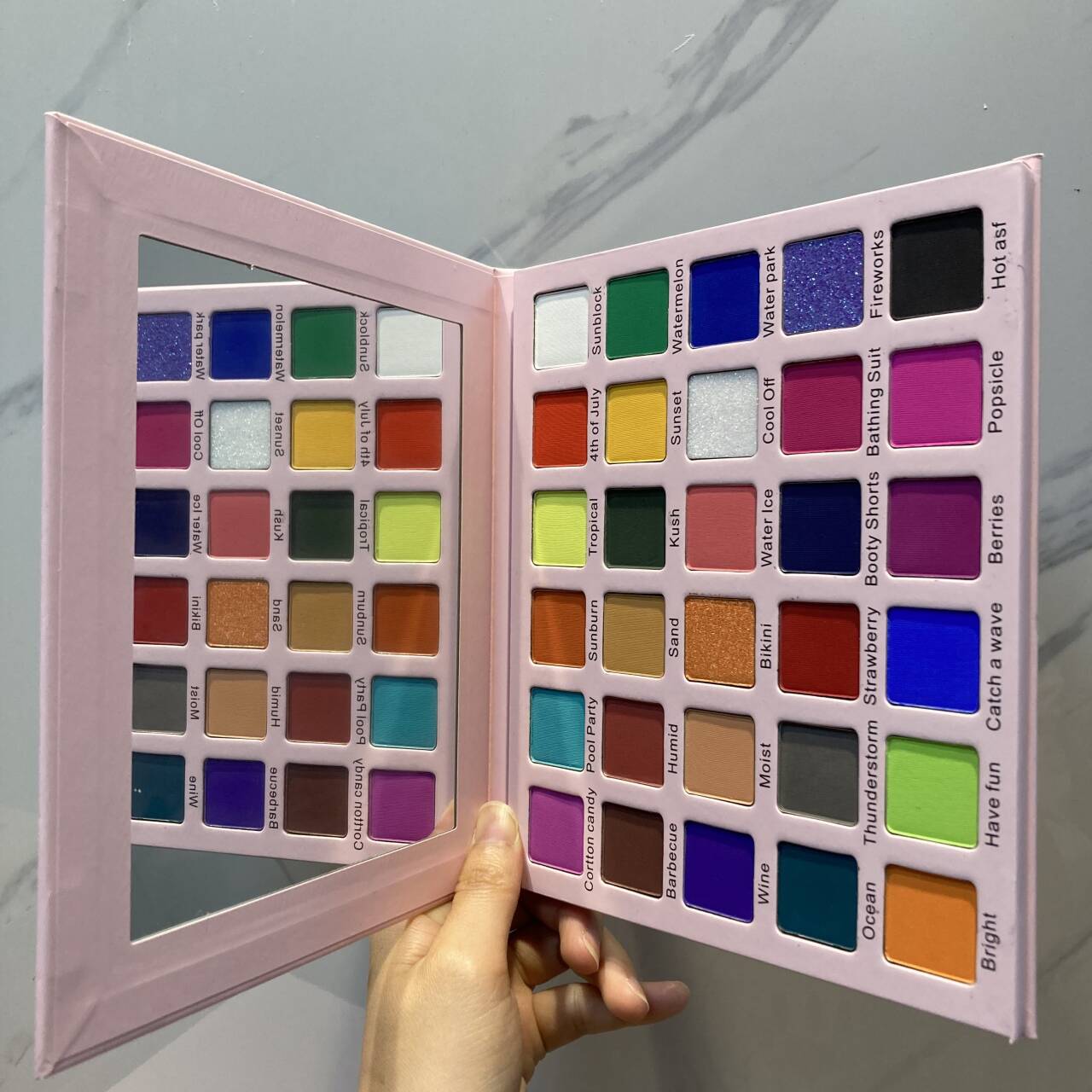 Палетка теней Beauty your eye, 35 цветов, палитра теней, частная марка, блестящие и матовые тени для век