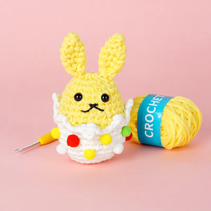 Kit de ganchillo de Pascua Craft DIY Regalo de Pascua para niños Kit de ganchillo para principiantes