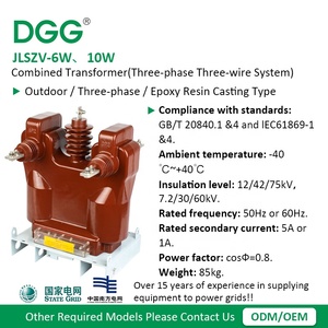 DGG JLSZV-6W 10W屋外三相エポキシ樹脂鋳造タイプ-40 ℃ 〜 + 40 ℃ 三相三線システム複合変圧器 - Product Image 2