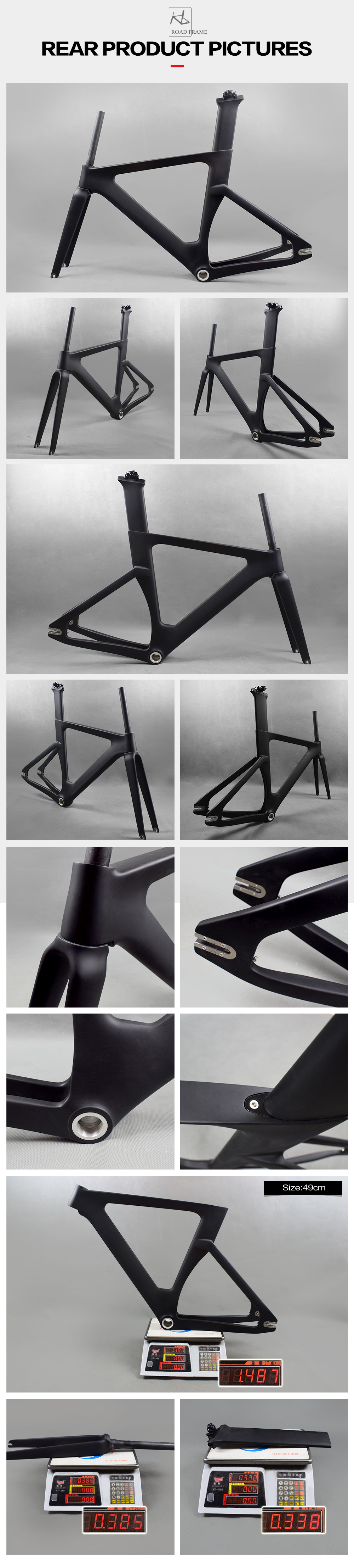 ピストフレーム　カーボン (トラックバイク) Bxtカーボントラックフレームカーボンbsa繊維レース追跡バイクフレーム