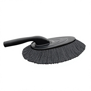 Brosse de nettoyage à poils doux pour lavage de voiture, brosse de dépoussiérage pour voiture avec boîte de rangement, conception durable - Product Image 3