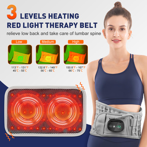 <span class=keywords><strong>Ceinture</strong></span> de massage lombaire sans fil chauffante et vibrante pour soulager les douleurs dorsales par décompression et traction - Product Image 2