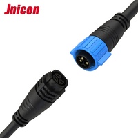 Connecteurs Jnicon M19, fiches femelle/mâle, câble à câble, 20A/300V, connecteurs étanches, 3 broches, IP67, connecteurs de câble pour l'éclairage