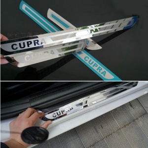 FUXUAN Battitacco Sottile a Specchio 3 Stili Disponibili per <span class=keywords><strong>SEAT</strong></span> <span class=keywords><strong>Leon</strong></span> CUPRA, Protezione Soglia Antigraffio - Product Image 2