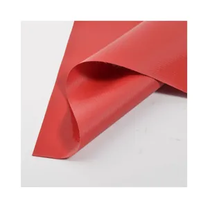 Red Color Laminated Tarpaulin Fabric for Awnings and Tents(Toldos and lonas)