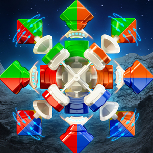 QY Toys Cube QiYi Cube <span class=keywords><strong>Warrior</strong></span> M Pro Magnétique Sans Autocollant <span class=keywords><strong>Magic</strong></span> Puzze Cube 3X3X3 avec Aimant Système Réglable Meilleur Cadeau Pour Enfant - Product Image 4