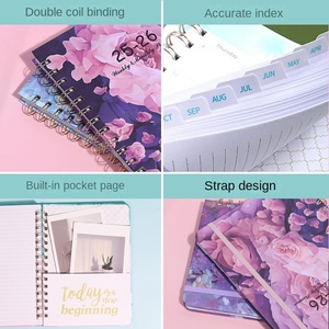 Cuaderno planificador semanal en espiral A5 personalizado <span class=keywords><strong>2025</strong></span>, planificador transfronterizo en inglés con cubierta de papel - Product Image 3