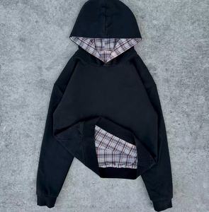 Sudaderas con Capucha Reversibles para Hombre, 100% Algodón, Bordadas, de Doble Capa, Ecológicas, de Alta Calidad, Personalizadas, Compra al por Mayor - Product Image 1