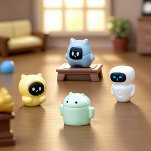 Adorabili Mini Figurine Robot Multicolore - Accessori Decorativi e Ornamenti Fai-da-Te per Casa delle Bambole Moe Grains - Product Image 3