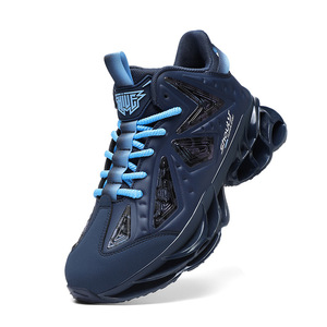 รองเท้าผ้าใบแฟชั่นสไตล์เรโทรปี 2026 ดีไซน์เท่ห์ พื้นรองเท้าแบบโปร่ง ดูดซับแรงกระแทก หุ้มข้อสูง หนัง PU กันน้ำ เหมาะสำหรับวิ่ง - Product Image 5