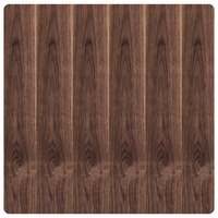 Contreplaqué Plaqué Noyer Américain 3,6 MM, Panneau MDF Plaqué Noyer Noir pour Habillage de Porte, Usage Hôtelier, Écologique