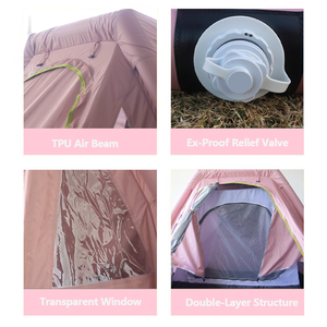 Carpa Cuckoo, Moderna y Lujosa, Serie Rosa, para 2-3 Personas, <span class=keywords><strong>de</strong></span> <span class=keywords><strong>Una</strong></span> Habitación, Inflable, para Parejas - Product Image 4