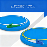 1 Meter 3.0mm 9/125 OS2 Singlemode Simplex Fiber Cable LC/UPC Fiber Optic Patch Cord FTTX Use 1 Year Warranty