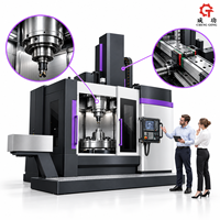 Schwerlast-Vertikal-Drehzentrum CNC-Drehmaschine mit Gusseisen-Gestell und Präzisions-Linearführungen CNC-Drehmaschine