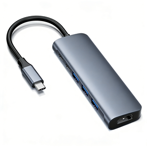 <span class=keywords><strong>Adaptateur</strong></span> Hub 8 en 1 pour <span class=keywords><strong>Macbook</strong></span> en alliage d'aluminium, station d'accueil Type-C avec prise en charge Micro <span class=keywords><strong>SD</strong></span> - Stock disponible - Product Image 4