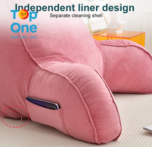 Top One Extra Large Kids Adult Bed Rest Cojín de apoyo para la espalda Almohada de lectura con soporte para brazos - Product Image 3