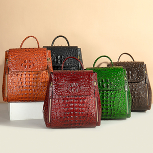 <span class=keywords><strong>Sac</strong></span> à <span class=keywords><strong>dos</strong></span> personnalisé en cuir véritable pour femmes, motif <span class=keywords><strong>Crocodile</strong></span>, <span class=keywords><strong>sac</strong></span> à <span class=keywords><strong>dos</strong></span> de luxe pour femmes - Product Image 1
