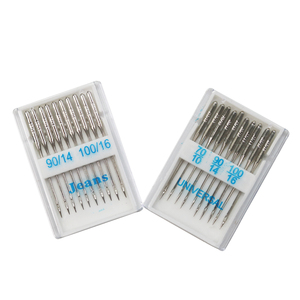 Aiguilles universelles pour machine à coudre en acier inoxydable, taille mixte, 20 pièces, pour toutes les machines à coudre domestiques - Product Image 1