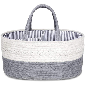 <span class=keywords><strong>Morbido</strong></span> cestello portaoggetti Corda Pannolino Caddy Scuola Materna di Stoccaggio Bin e Auto Organizzatore per Pannolini Per Bambini e Del Bambino bavaglini - Product Image 3