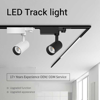 ETL T24 produk Bintang Energi hijau 9W putih dan hitam COB LED dapat diperbesar lampu sorot untuk eceran Museum