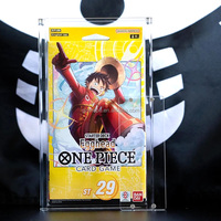 SHP Offre Spéciale Boîte de Présentation Premium en Acrylique Transparent pour Deck de Démarrage One Piece - Boîte de la Bannière des Chapeaux de Paille avec Couvercle Magnétique
