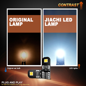 Jiachi หลอดไฟ LED CANbus T10สว่างจ้าชิป LED 147 194 2825 2835 2SMD ลิ่มไฟจอดรถ Dc12V ไฟตัดหมอก - Product Image 6