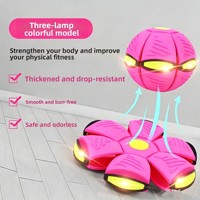Jouet de sport éducatif pour enfants, balle élastique en plastique, disque volant lumineux, rebondisseur d'extérieur, jouet de bain parfait pour bébé