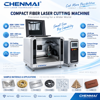 Équipement de découpe laser à fibre Shandong Chenmai 4040 1500W, découpeuse CNC de métal de bureau 400*400mm