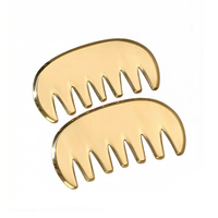 Peigne de massage en laiton de qualité supérieure, outil Gua Sha pour la tête, guérison énergétique, soulagement du stress et bien-être quotidien, soin des cheveux, cadeau