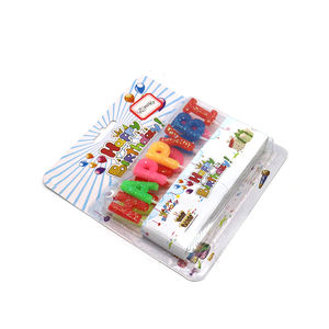 Huamyuan — bougies en forme d'alphabet <span class=keywords><strong>color</strong></span>ées, vente en gros, fête, anniversaire, fête - Product Image 4