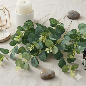 Tallos de Eucalipto de Seda de Alta Calidad para Arreglos Florales, Relleno Decorativo de Vegetación para Ramos de Flores, Hojas Artificiales al por Mayor - Product Image 6
