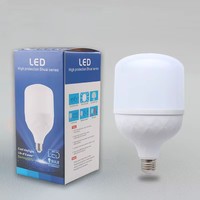Ampoule LED E27 6500K Blanc 110 Lm/W Haute Luminosité Économie d'Énergie IRC 80 Durée de Vie 30000 Heures pour Usage Résidentiel AC85-265V Colonne