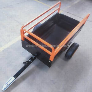 2025 meilleur prix multi-usages tirer derrière métal <span class=keywords><strong>ATV</strong></span> remorque à benne basculante tout-terrain <span class=keywords><strong>ATV</strong></span>/UTV chariot haute qualité utilitaire Cargo remorque - Product Image 4