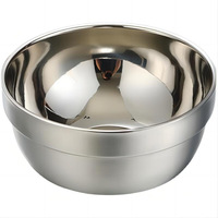 Bol pour enfants en acier inoxydable de qualité alimentaire à double paroi, platine, pour la maison, pour la soupe, le riz, design minimaliste moderne
