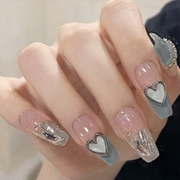 Venta al por mayor 24 piezas de moda al por mayor Prensa en uñas gran oferta nuevo juego de uñas artificiales OEM ODM diseño de varios colores