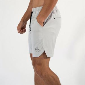 Pantalones Cortos Deportivos de Secado Rápido con Malla Lateral para Hombre, 100% Algodón, Sólidos, Casuales, Hasta la Rodilla - Product Image 2
