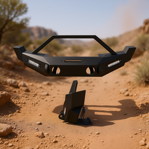 Pare-chocs avant tout-terrain avec barres lumineuses LED pour Wrangler JK JKU 07-18, construction en acier, indice de protection IP65 - Product Image 2