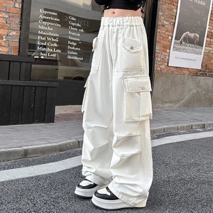 Pantalons <span class=keywords><strong>cargo</strong></span> à jambes larges en PU imprimé pour filles, automne-hiver, pour grandes filles, élèves du collège, danse de rue, tendance, cool - Product Image 4
