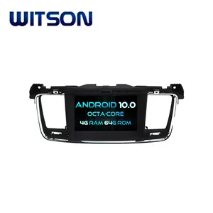 WITSON ANDROID 10自动收音机DVD播放器GPS为标致508 4G DDR3 1080P HD