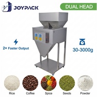 Machine de pesage rapide à double tête F-2T3000 pour céréales, graines, noix, capacité 3 kg, équipement de remplissage semi-automatique en acier inoxydable