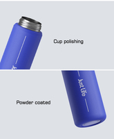 Beauchy Flacon de voyage en acier inoxydable 600 de haute qualité 316 ml Bouteille d'eau d'affaires Flacon à vide Direct Drinking and Straw Drink