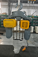 Palans électriques à chaîne robustes de 10 tonnes à faible hauteur de levage, type crochet, pour levage en atelier