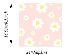 DAMAI - Juego de Vajilla para Fiestas de Cumpleaños de Niñas, Color Naranja, Rosa y Amarillo, Tema de Primavera y Verano, Platos y Vasos con Diseño de Margaritas - Product Image 6