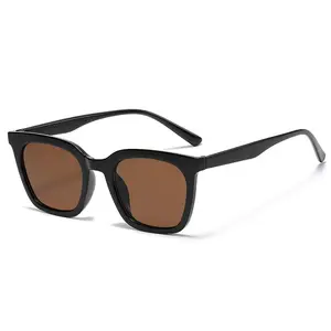 新款时尚品牌太阳镜奢华太阳镜金属框自有品牌太阳镜PC AC男女通用UV400厂家批发价格
